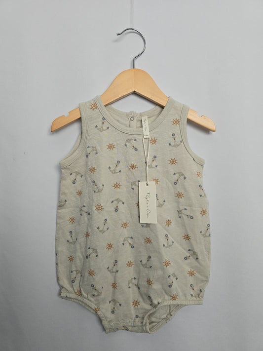 NEW Rylee + Cru Anchors Bubble Romper • 12-18 months