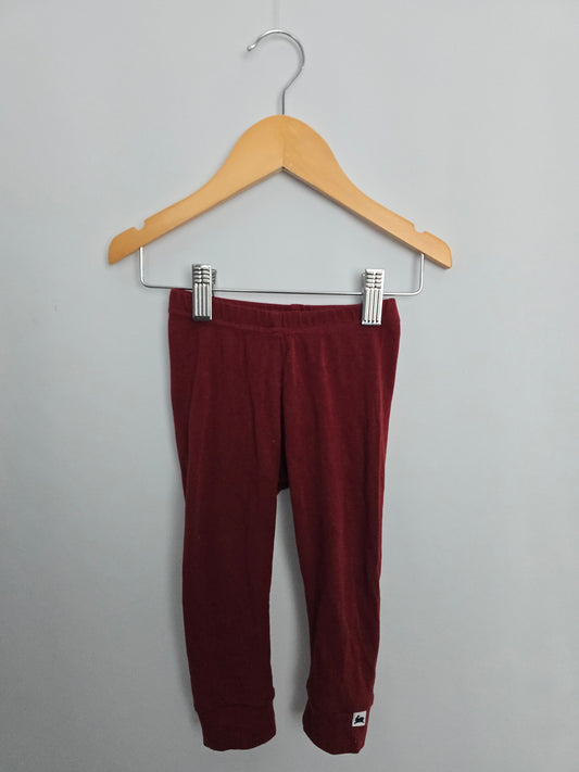 Little & Lively Cranberry Leggings • 9-12 months