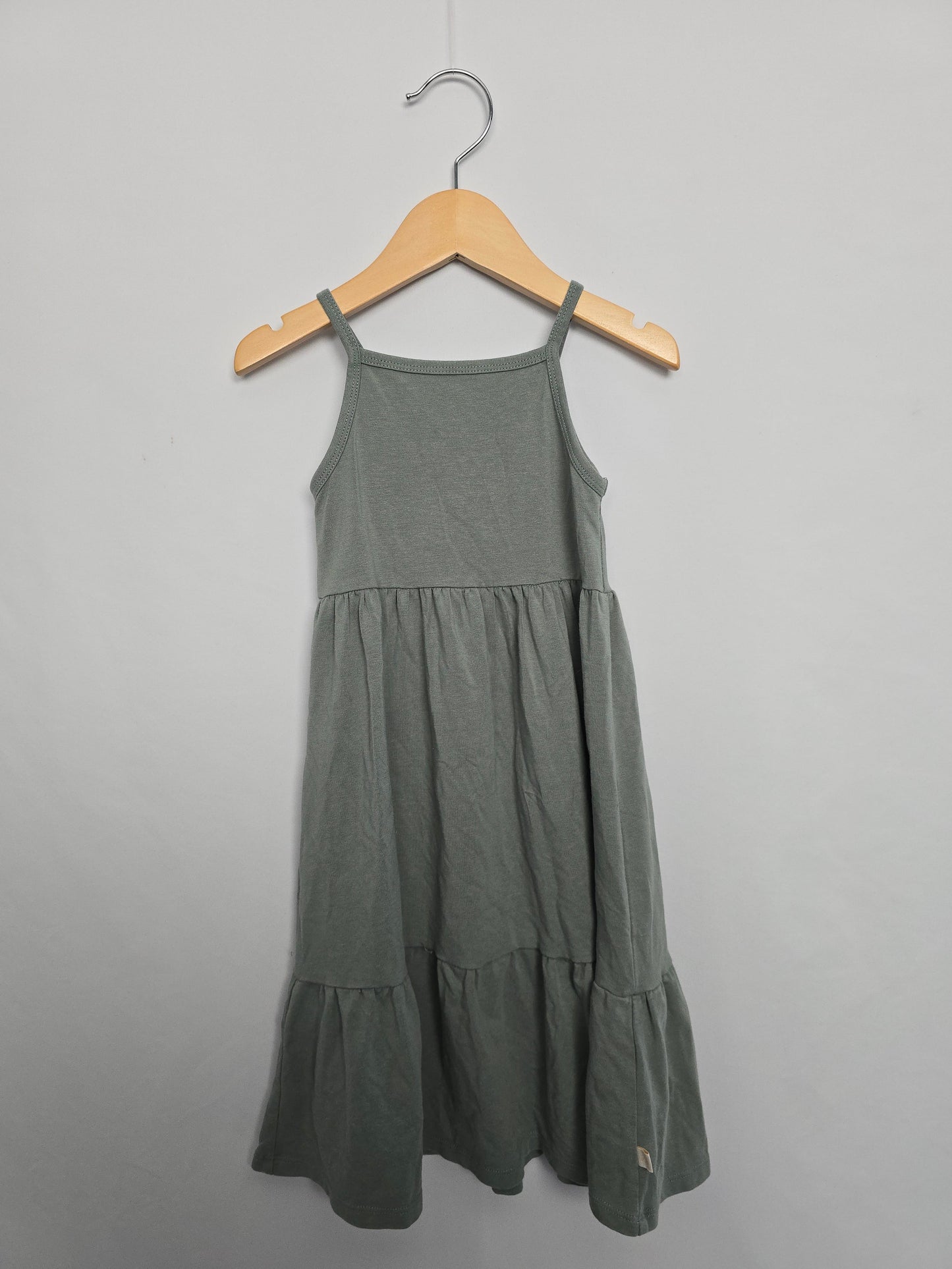 Jax & Lennon Eucalyptus Tiered Tank Dress • 2-3 years