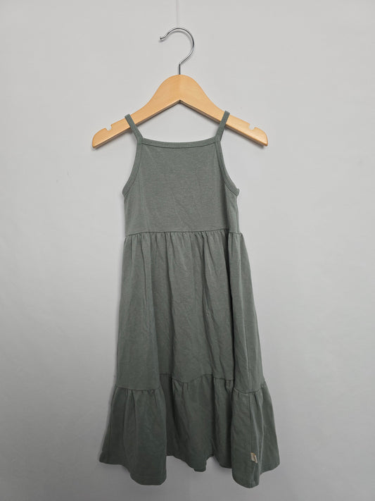 Jax & Lennon Eucalyptus Tiered Tank Dress • 2-3 years