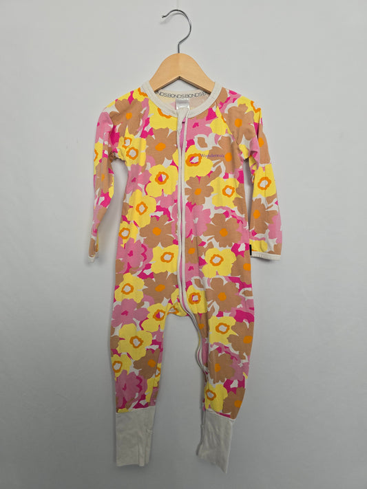 Bonds Floral Wondersuit • 18-24 months