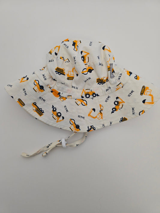 Jan & Jul Construction Wide Brim Hat • 0-6 months