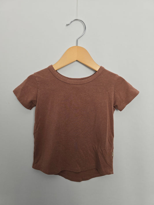 Jax & Lennon Driftwood Basic Tee • 12-18 months