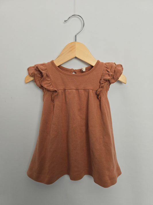 Quincy Mae Ruffle Shoulder Dress • 6-12 months