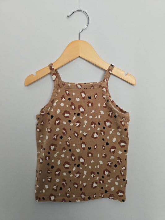 Jax & Lennon Leopard Fitted Tank • 3-4 years