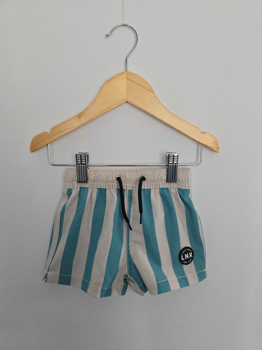 Lenox James Striped Swim Trunks • 12-18 months