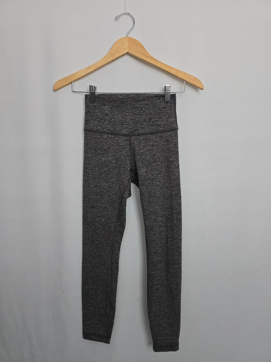 Lululemon Grey Wunder Under High Rise Leggings 25" • Small 4