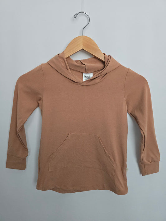 NEW Jax & Lennon Dusty Coral Pocket Hoodie • 4-5 years