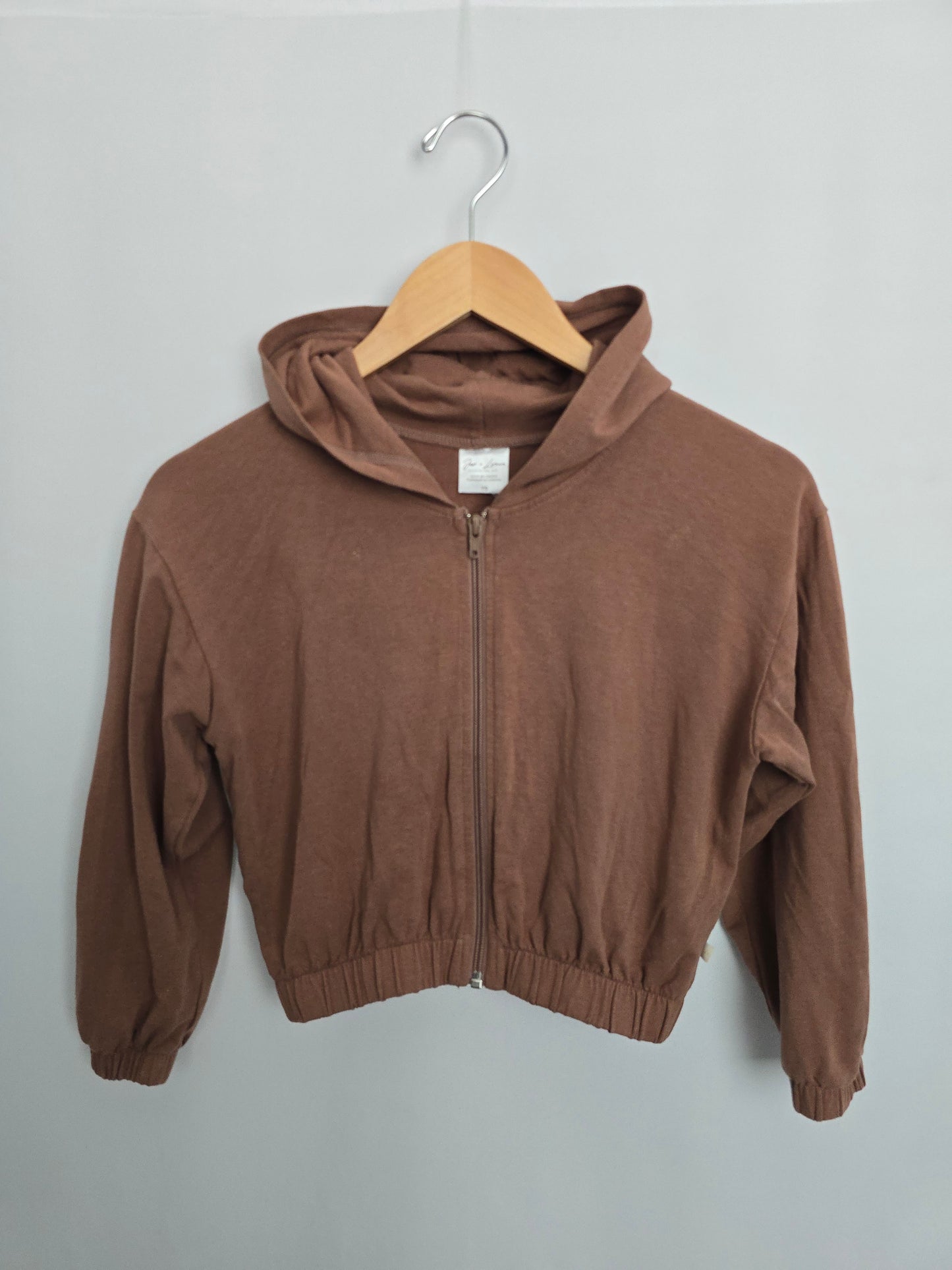 Jax & Lennon Cameo Cropped Zip Hoodie • Youth Small 6-7 years