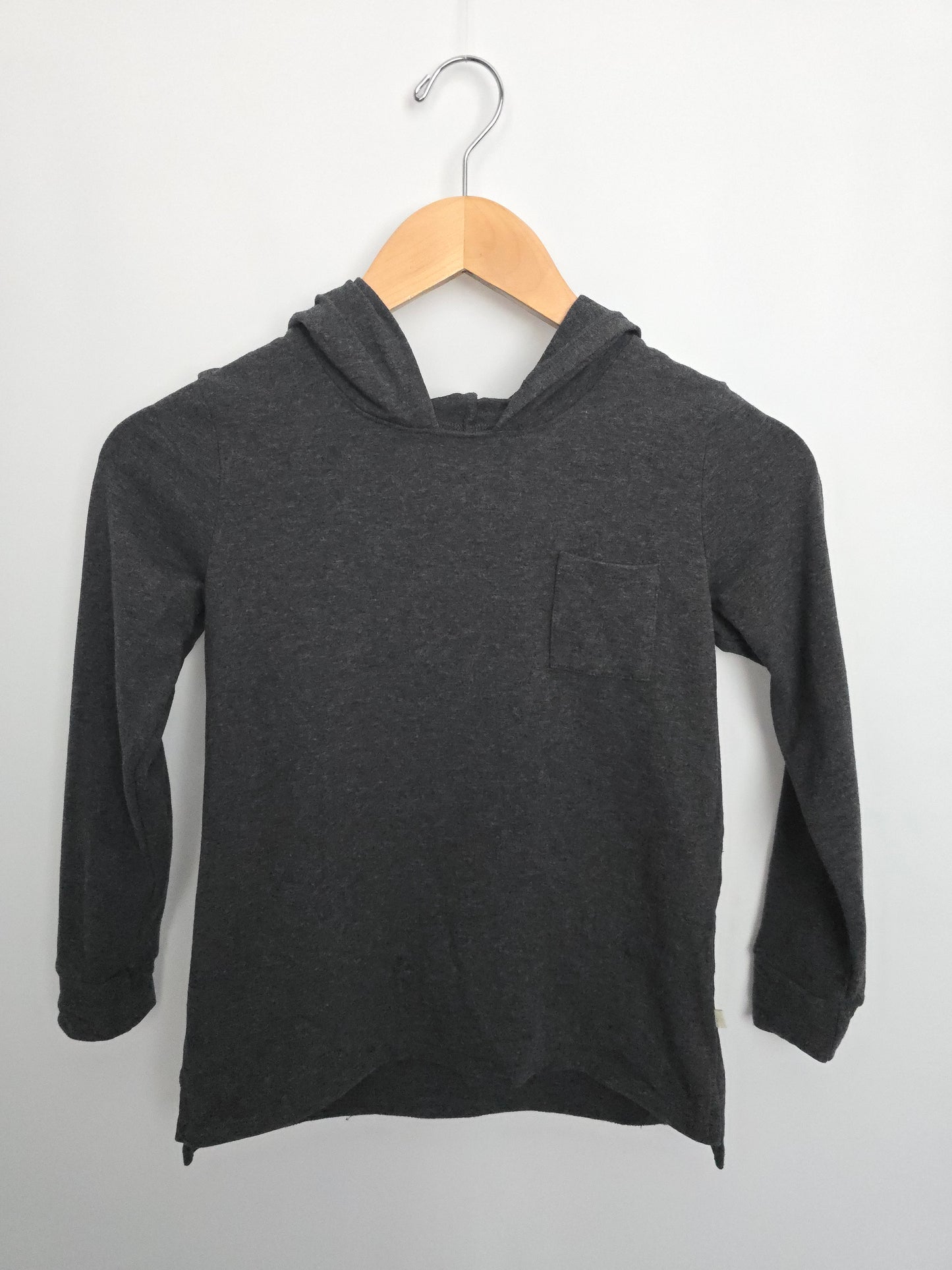 Jax & Lennon Charcoal Terry Hoodie • 6-7 years