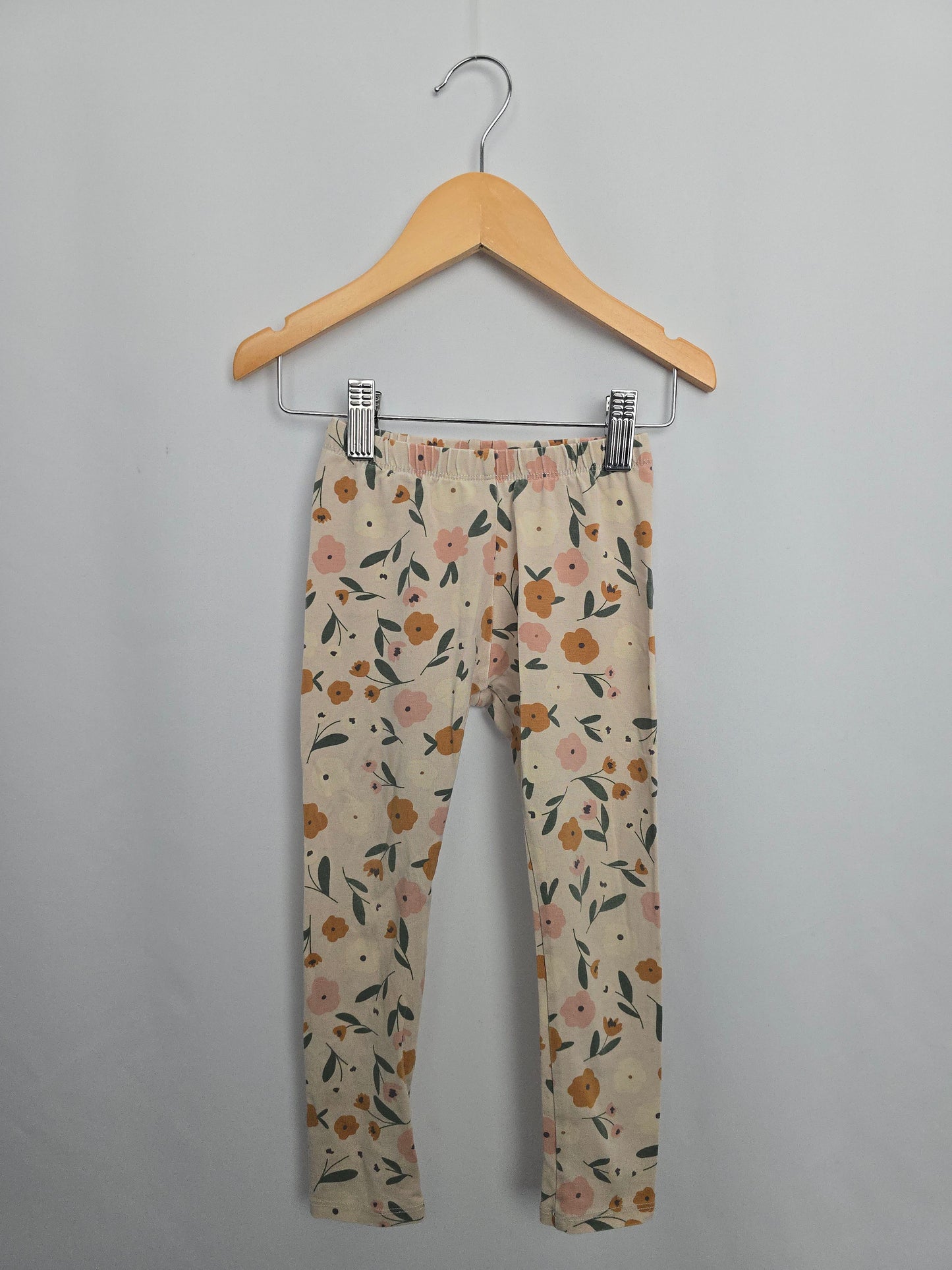 Jax & Lennon Summer Floral Leggings *stains* • 2-3 years