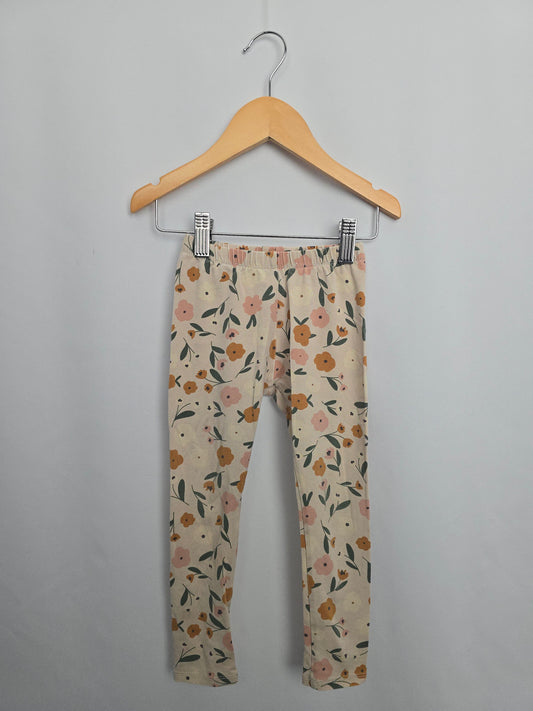 Jax & Lennon Summer Floral Leggings *stains* • 2-3 years