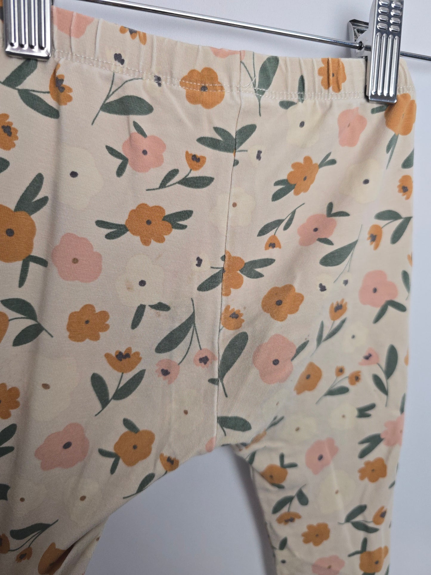 Jax & Lennon Summer Floral Leggings *stains* • 2-3 years