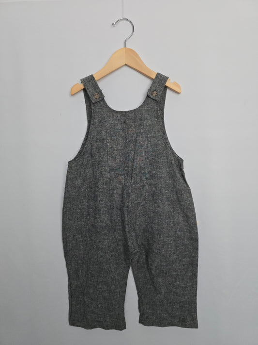 NEW Jax & Lennon Speckled Sky Hemp Overalls • 2-3 years