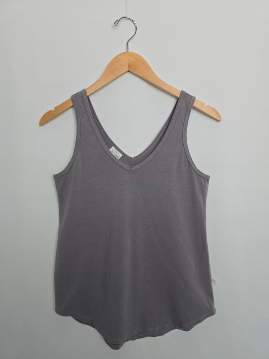 Jax & Lennon Dried Lavender V-neck Tank • X-Small