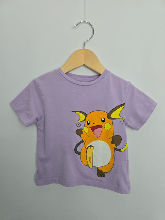 H&M Purple Raichu Tee • 18-24 months