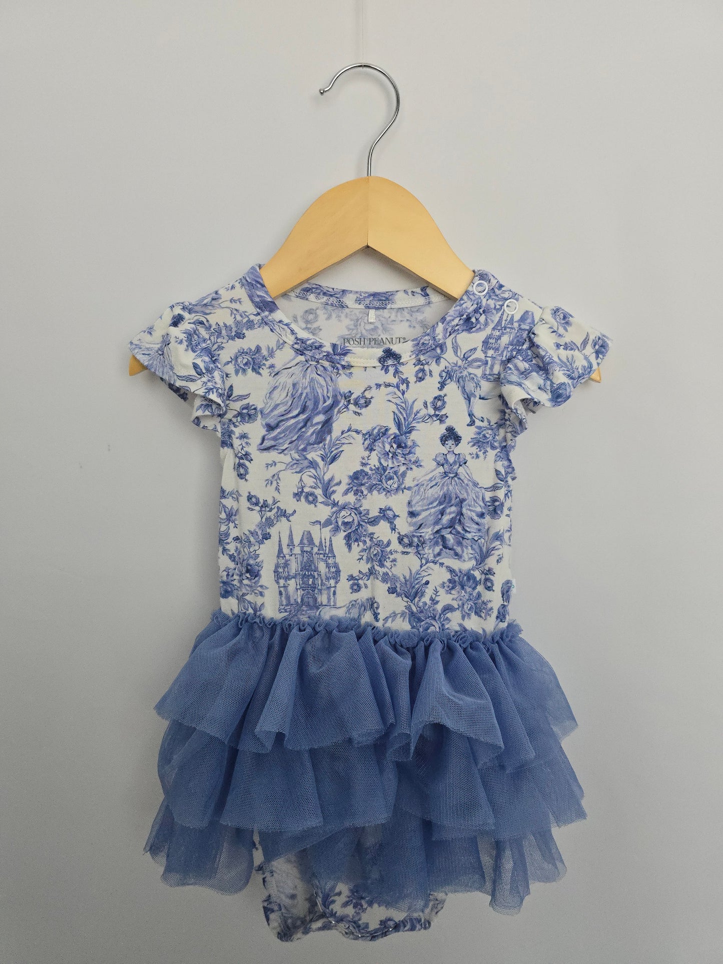 Posh Peanut Briar Tulle Twirl Bodysuit • 18-24 months