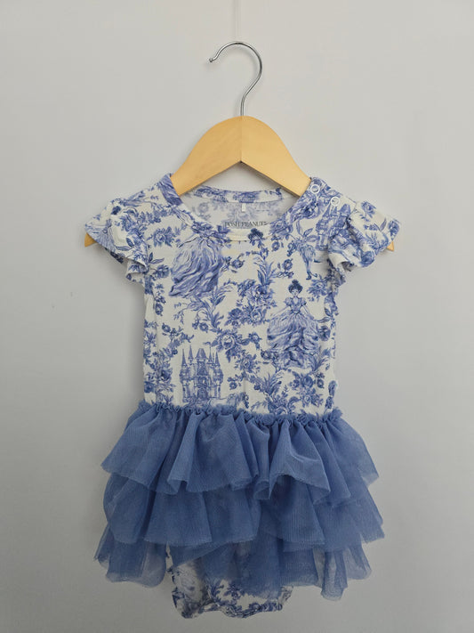 Posh Peanut Briar Tulle Twirl Bodysuit • 18-24 months