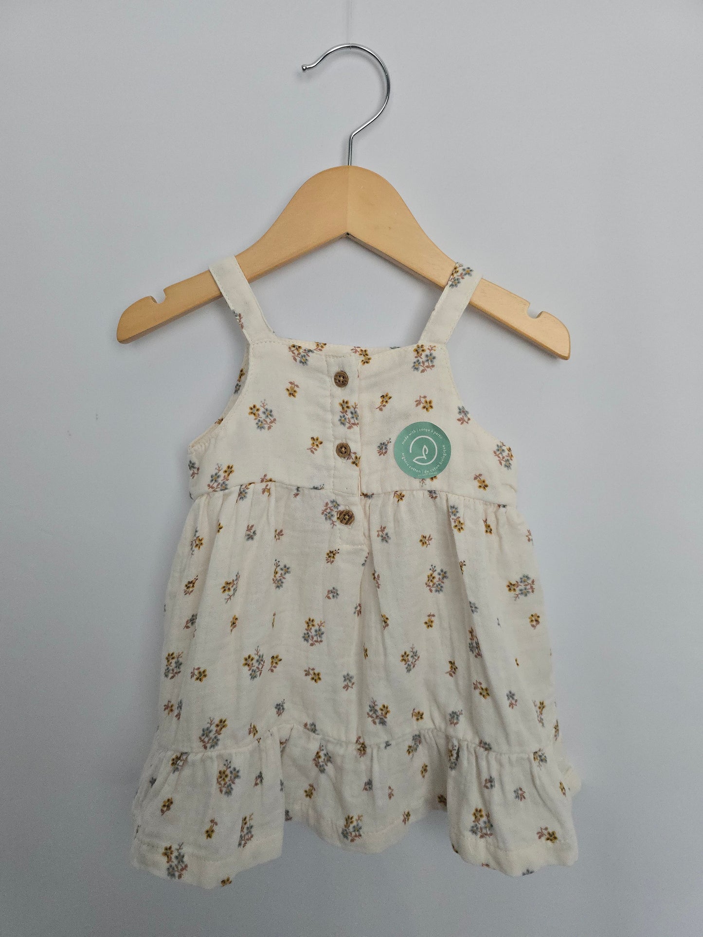 NEW Little Planet Organics Muslin Cotton Dress & Bloomers • 6 months