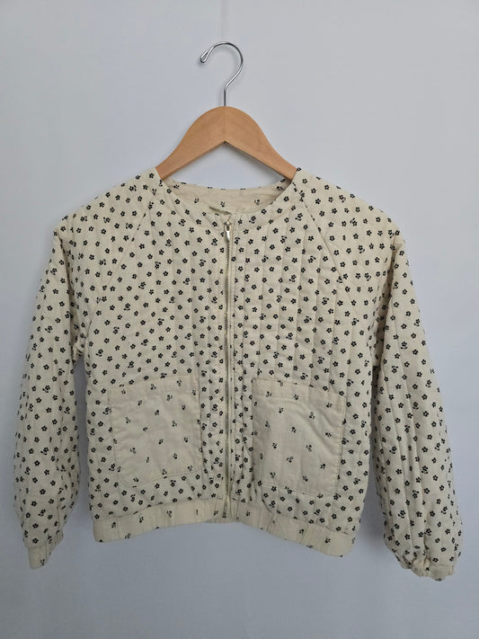 H&M Dainty Floral Quilted Jacket • 8-10 years