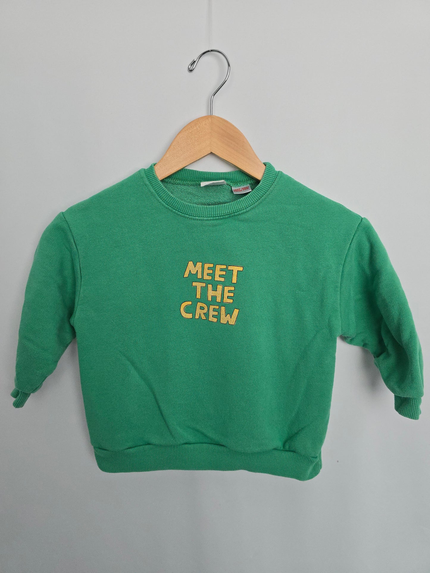 Zara Green Meet The Crew Crewneck • 5 years