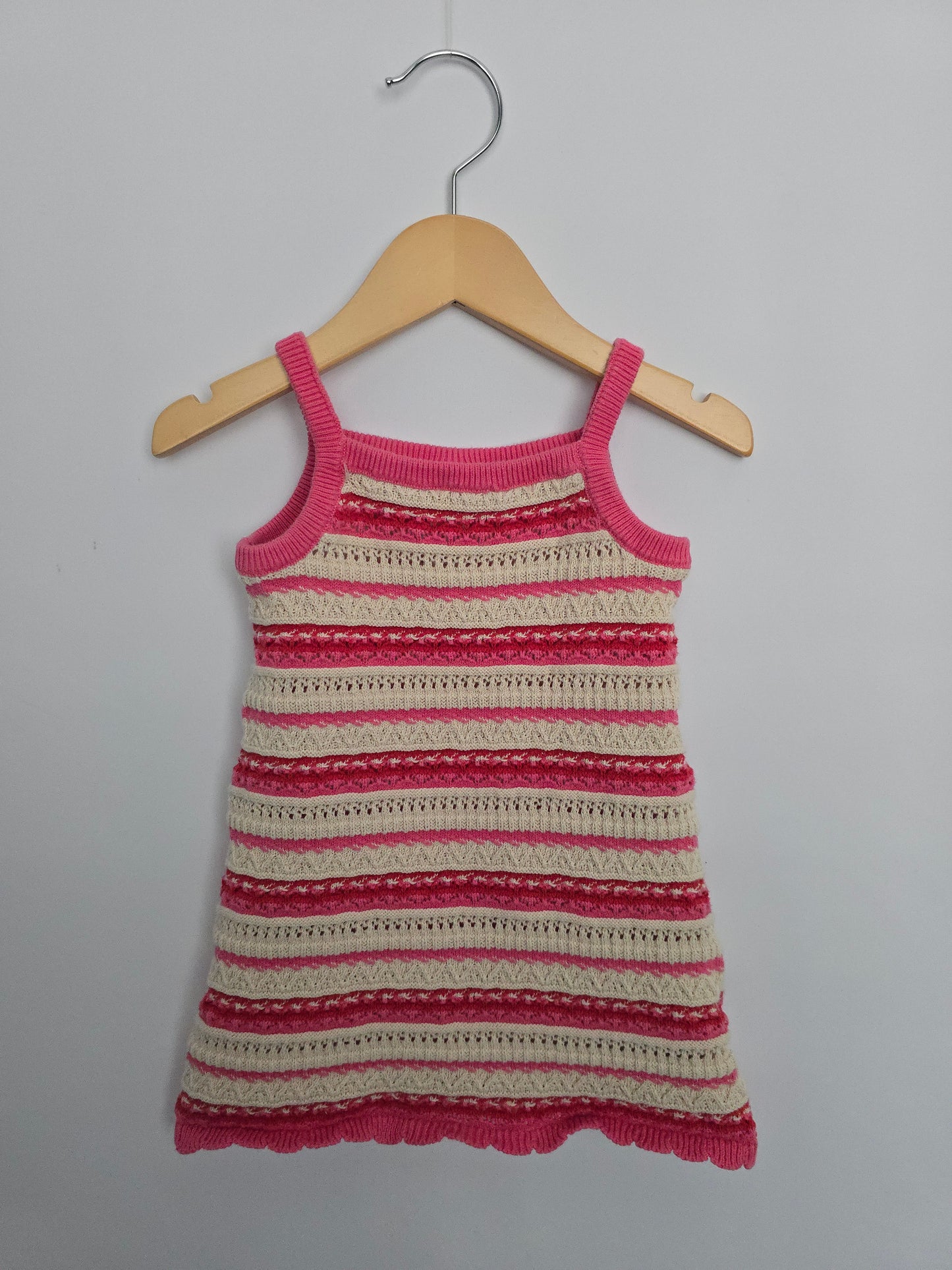 H&M Stripe Knit Dress • 12-18 months