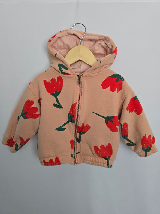 Bobo Choses Tulip Zip Up Hoodie • 2-3 years