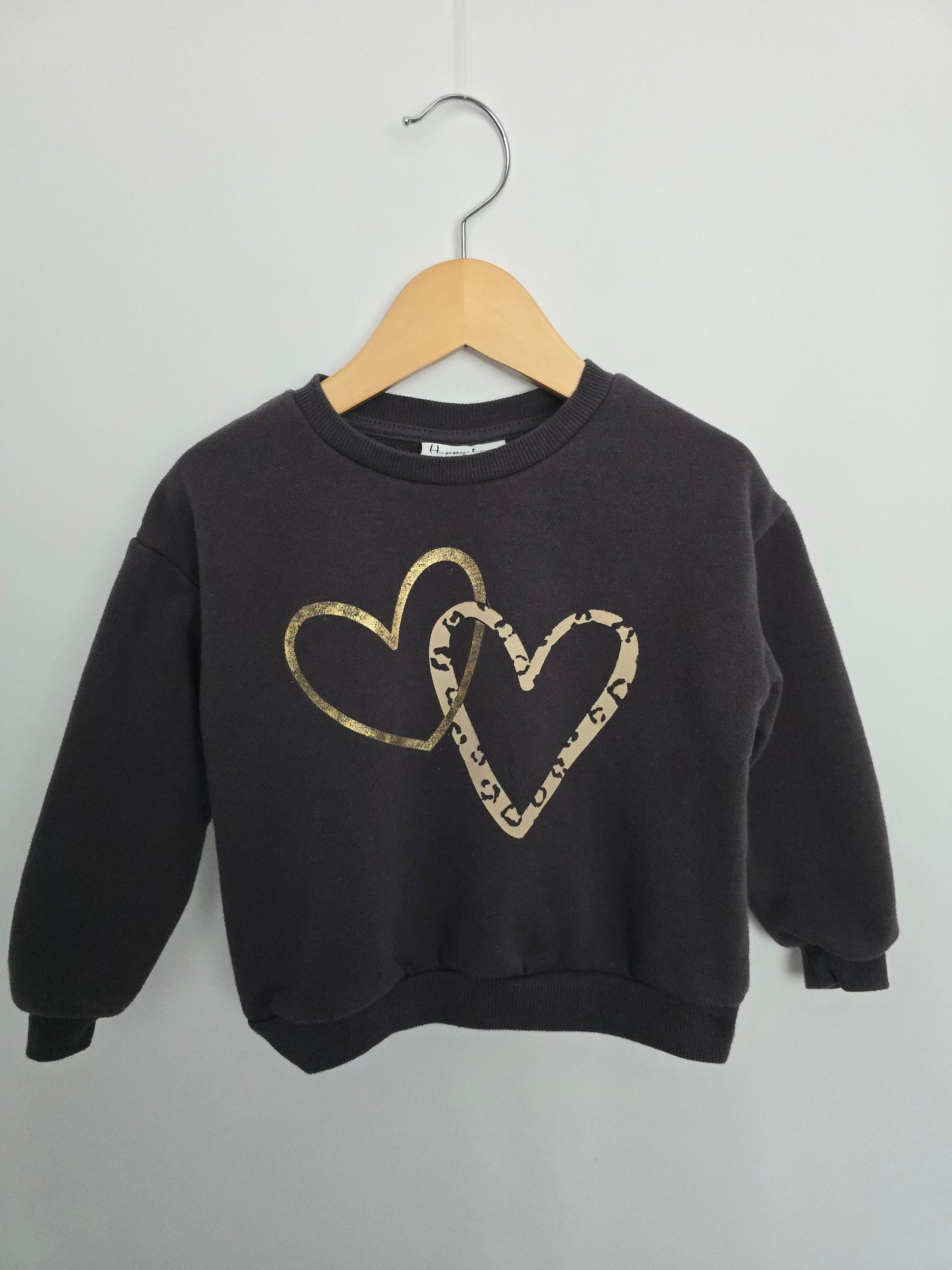 Happy Kids Heart Crewneck • 3 years