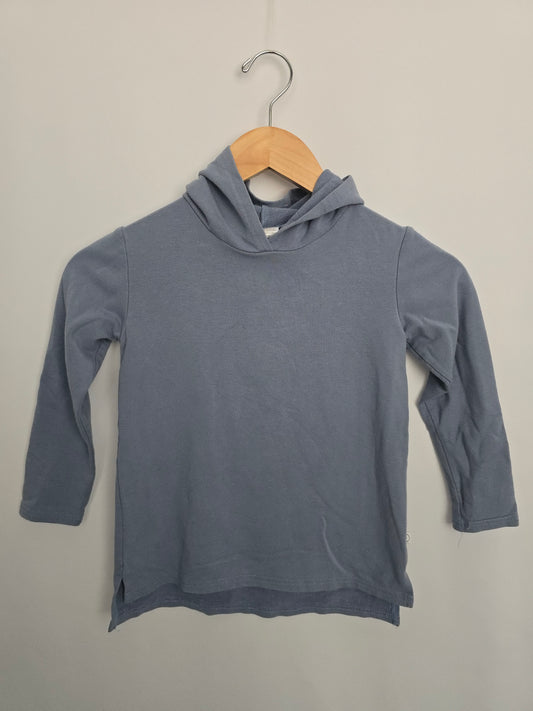 PLAY Tiny Button Apparel Blue Hoodie • 4-5 years