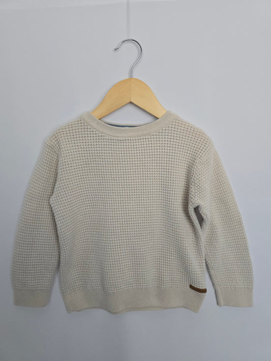 H&M Waffle Knit Sweater • 2-4 years