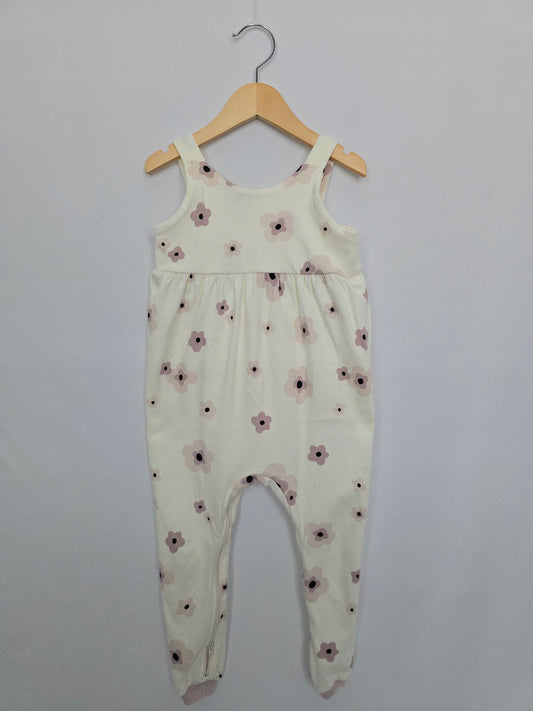 Zippyjamz Floral Tank Romper • 3T