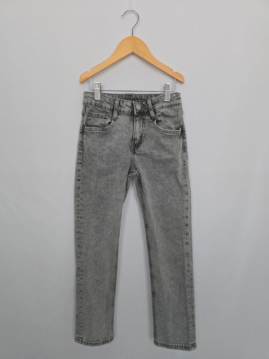 H&M Light Grey Regular Fit Jeans • 8-9 years