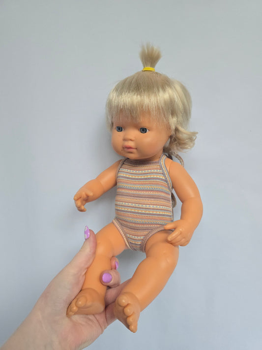 Miniland Anatomically Correct Caucasian Blonde Doll