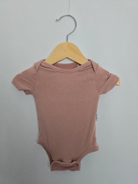 Pip & Phee Blush Bamboo Bodysuit • 3-6 months