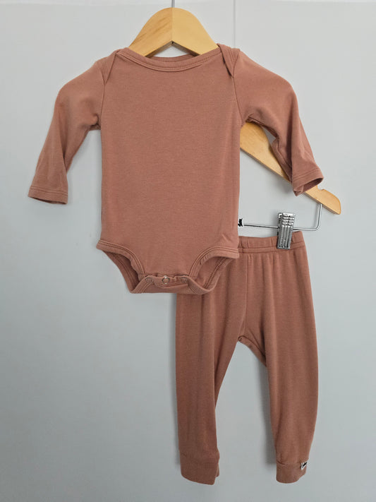 Little & Lively Blush Rose Onesie Set • 3-6 months