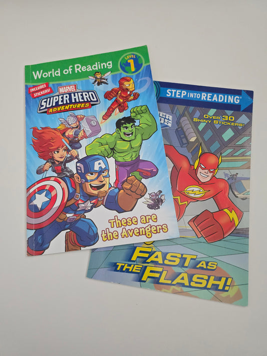Learn To Read Super Heroes 2 Pack Books