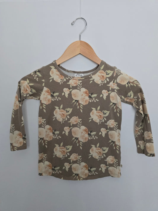 Jax & Lennon Floral Long Sleeve Shirt • 5-6 years