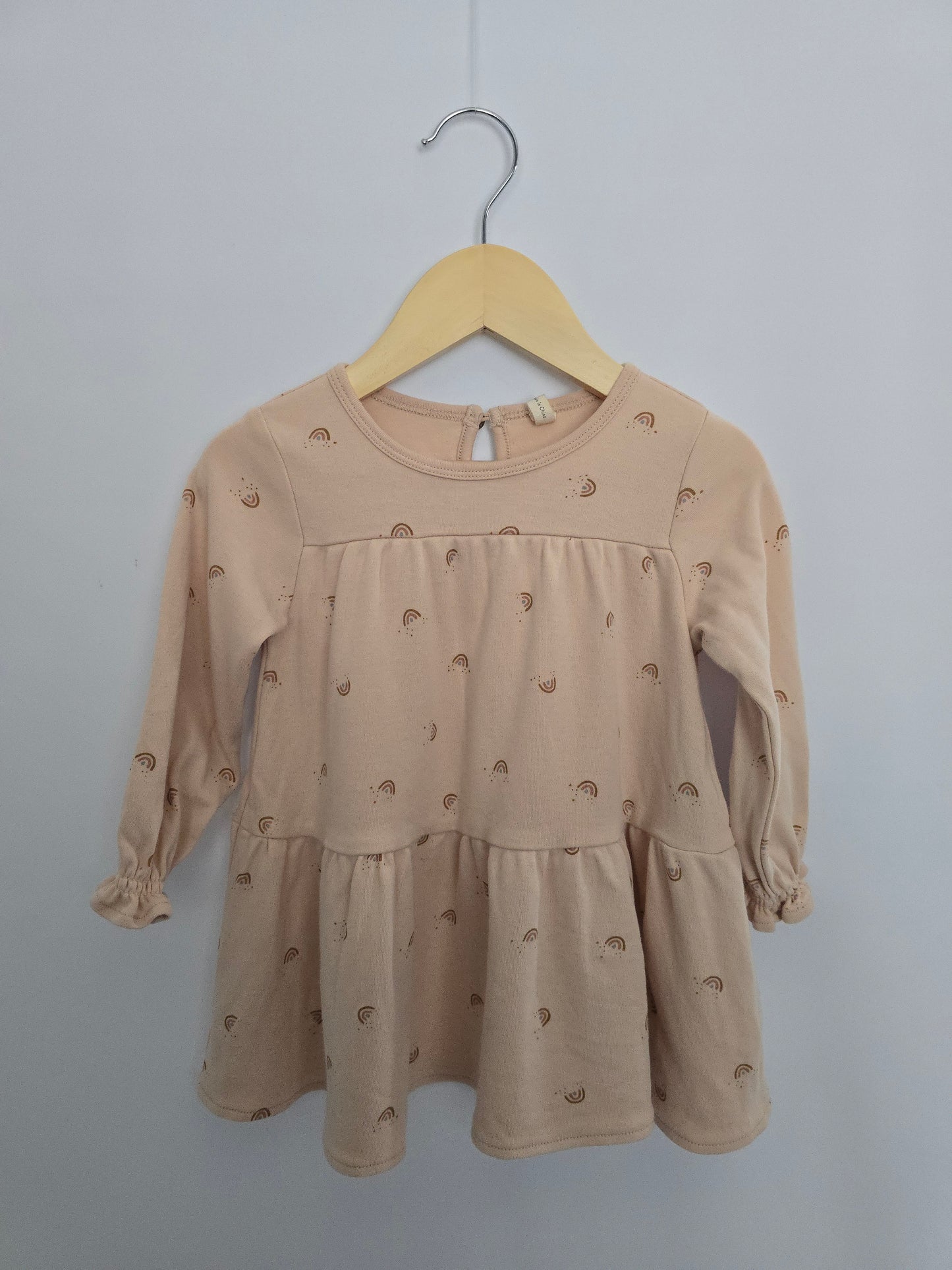 Quincy Mae Rainbow Tiered Dress • 12-18 months