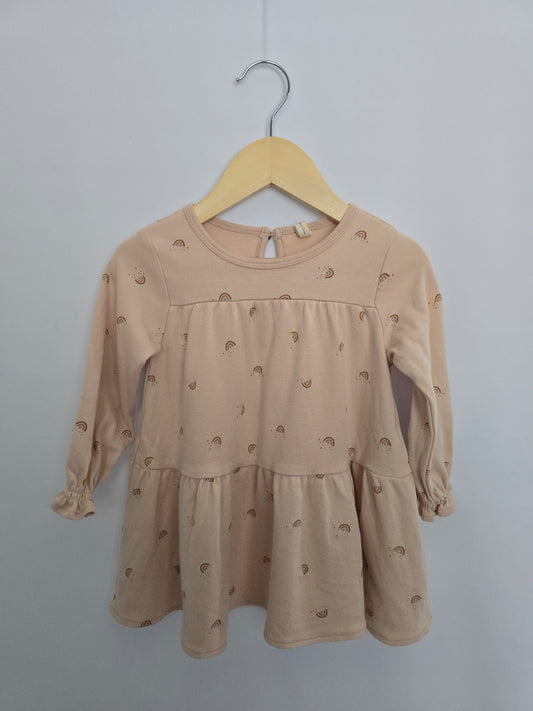 Quincy Mae Rainbow Tiered Dress • 12-18 months