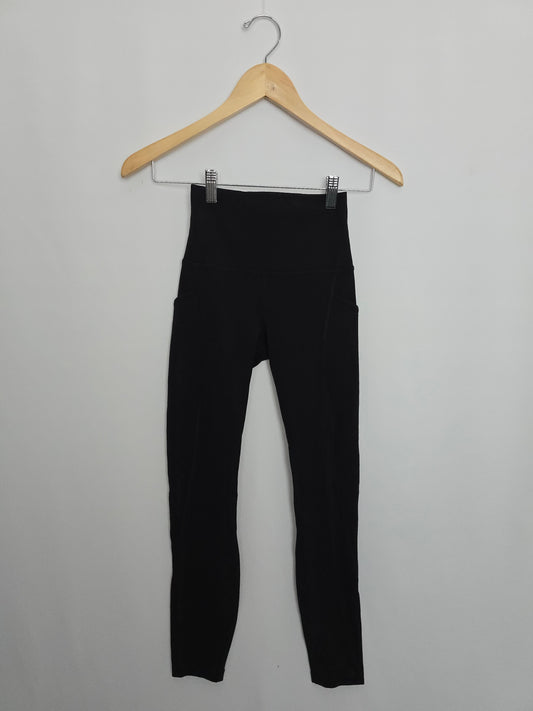 Lululemon Black Align High Rise Pants With Pockets 25"  • X-Small 2