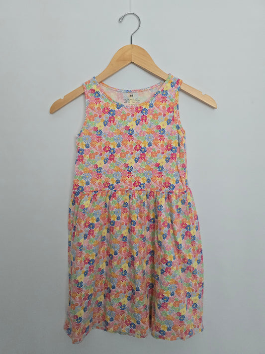 H&M Bright Daisy Tank Dress • 8-10 years