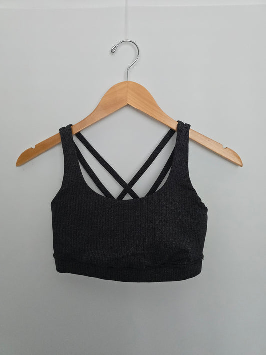 Lululemon Grey Pattern Energy Bra • Medium 6