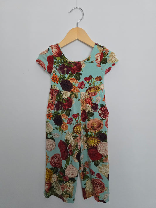 Posh Peanut Floral Wide Leg Jumper • 12-18 months