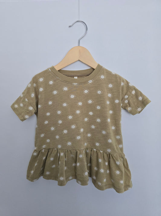 Rylee + Cru Sunshine Peplum Tee • 2-3 years