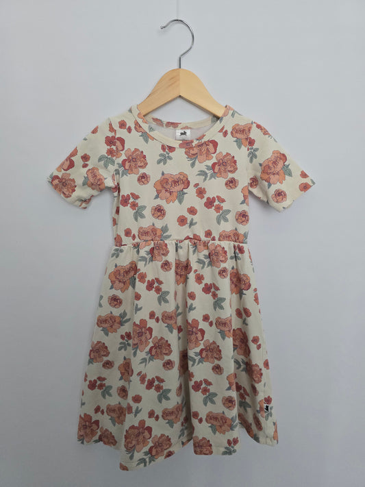 Little & Lively Peonies Dress • 5-6 years
