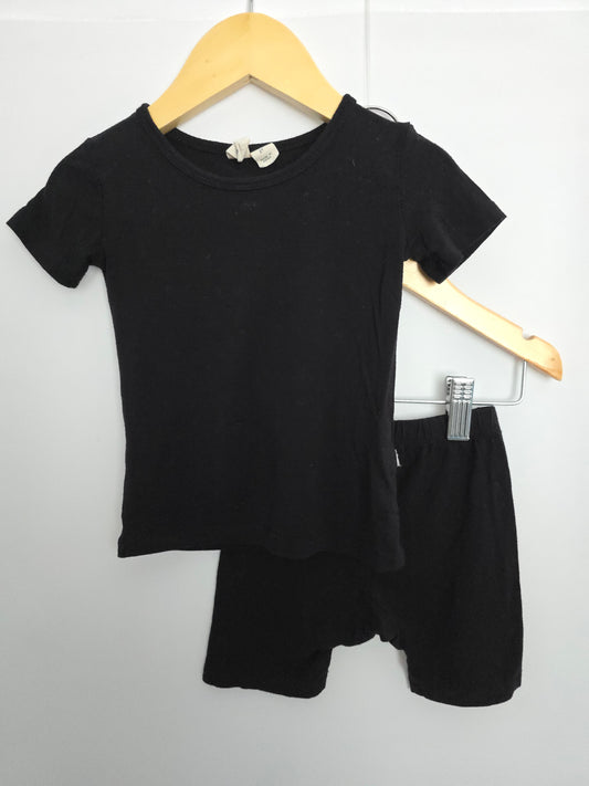 Kyte Black Shorts Pajamas • 2 years