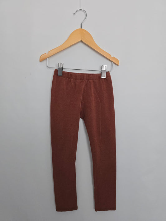 Jax & Lennon Rustic Brown Leggings • 4-5 years