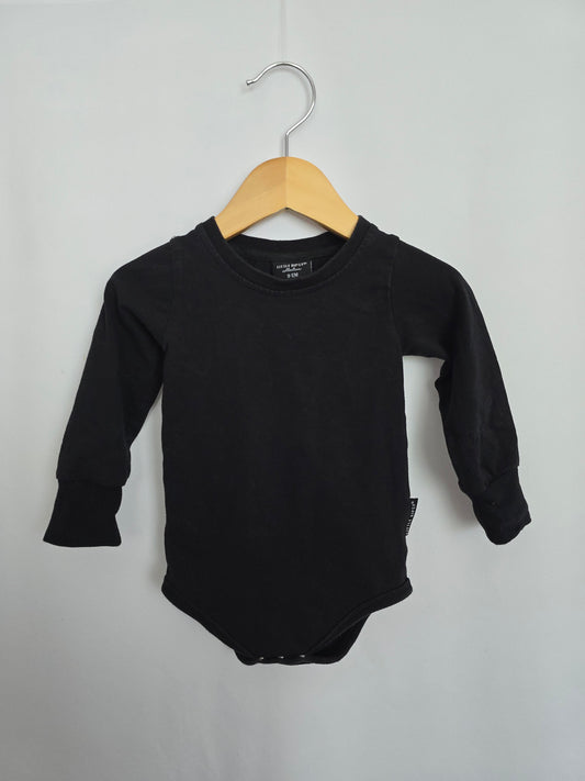 Little Bipsy Black Long Sleeve Bodysuit • 9-12 months