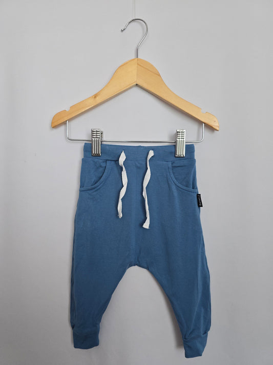 Belan J Slate Blue Harem Joggers • 12-18 months