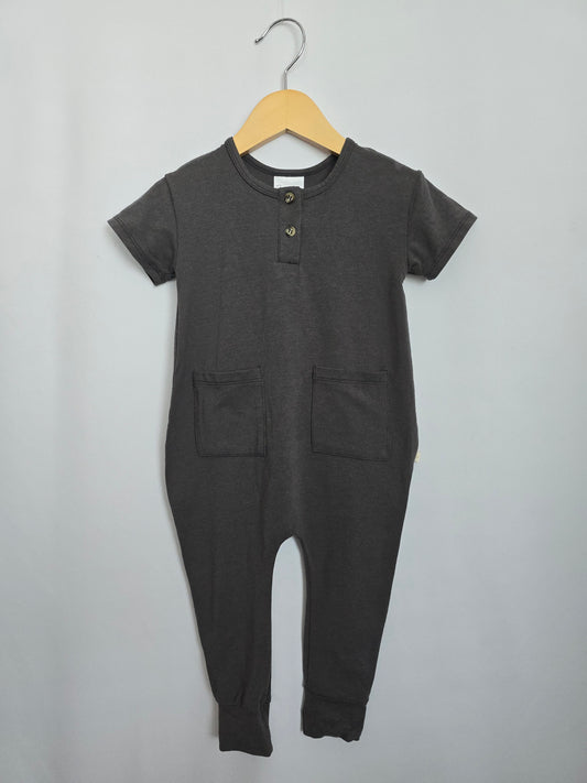 Jax & Lennon Chrome Tee Romper • 12-18 months
